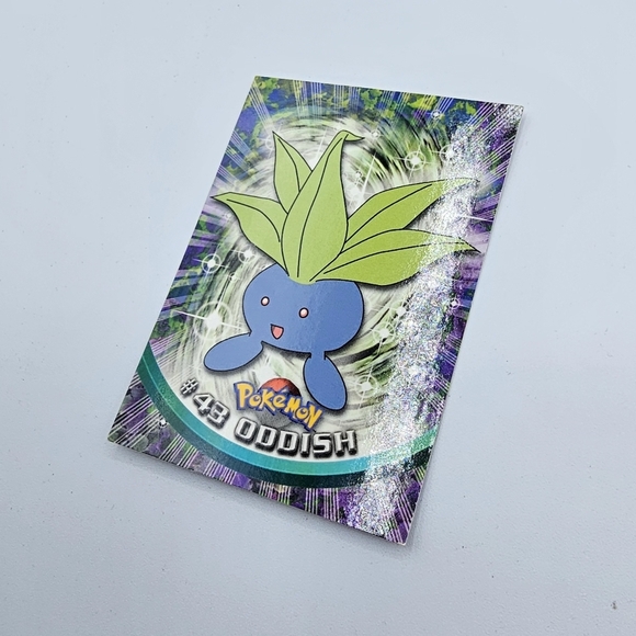Pokemon 1999 TOPPS Oddish #43 Blue Logo TV Animation Edition Card - Picture 2 of 4